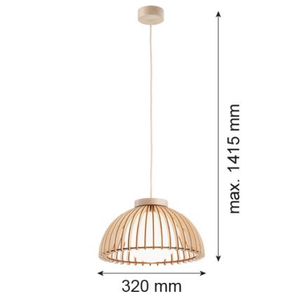 Argon 8634 - Lampadario a sospensione con filo TRE 1xE27/15W/230V