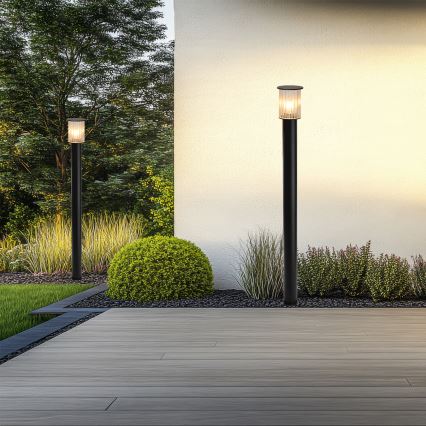 Argon 8750 - Lampada da esterno NORFOLK 1xE27/15W/230V IP44 124cm nero