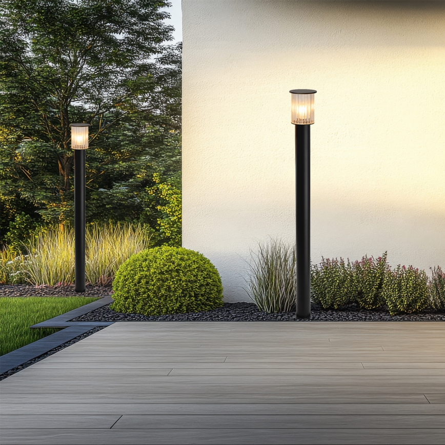 Argon 8750 - Lampada da esterno NORFOLK 1xE27/15W/230V IP44 124cm nero