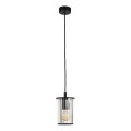 Argon 8751 - Lampadario da esterno a sospensione con filo NORFOLK 1xE27/15W/230V IP44 nero