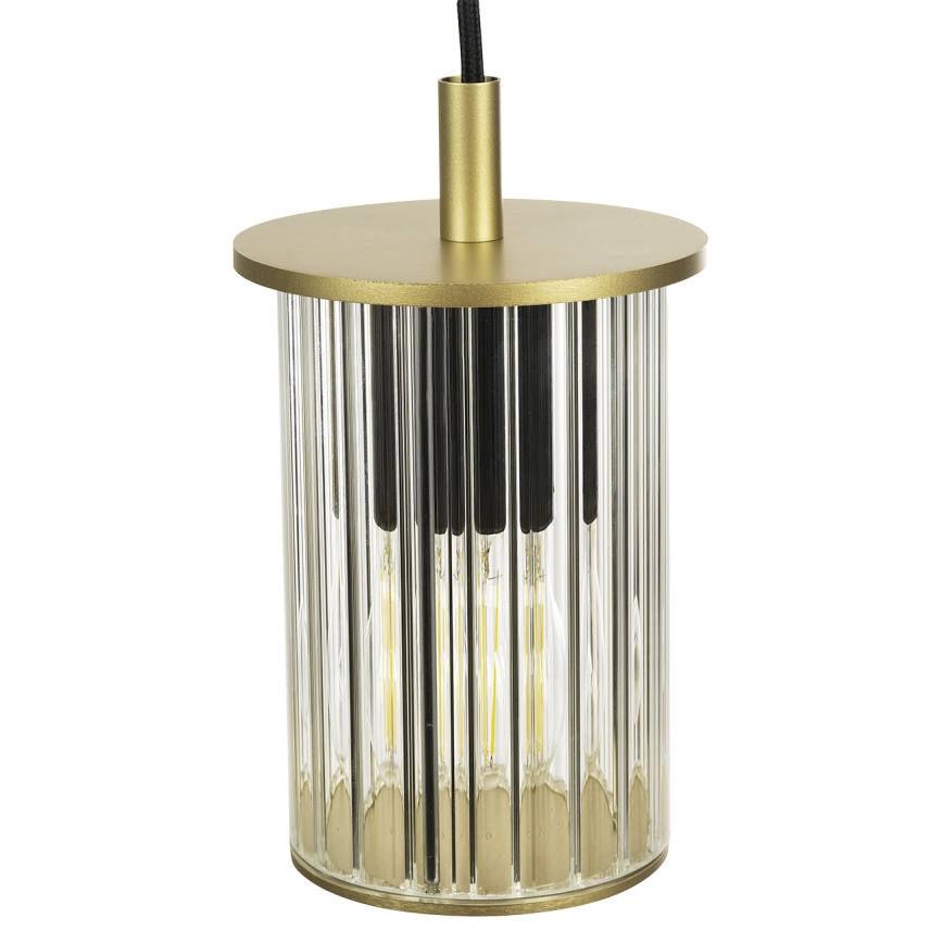 Argon 8755 - Lampadario da esterno a sospensione con filo NORFOLK 1xE27/15W/230V IP44 oro
