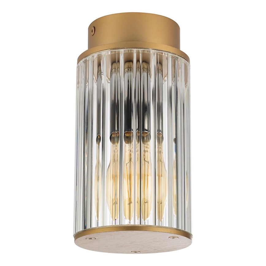 Argon 8774 - Plafoniera da esterno NORFOLK 1xE27/15W/230V IP44 oro