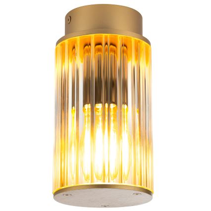 Argon 8774 - Plafoniera da esterno NORFOLK 1xE27/15W/230V IP44 oro