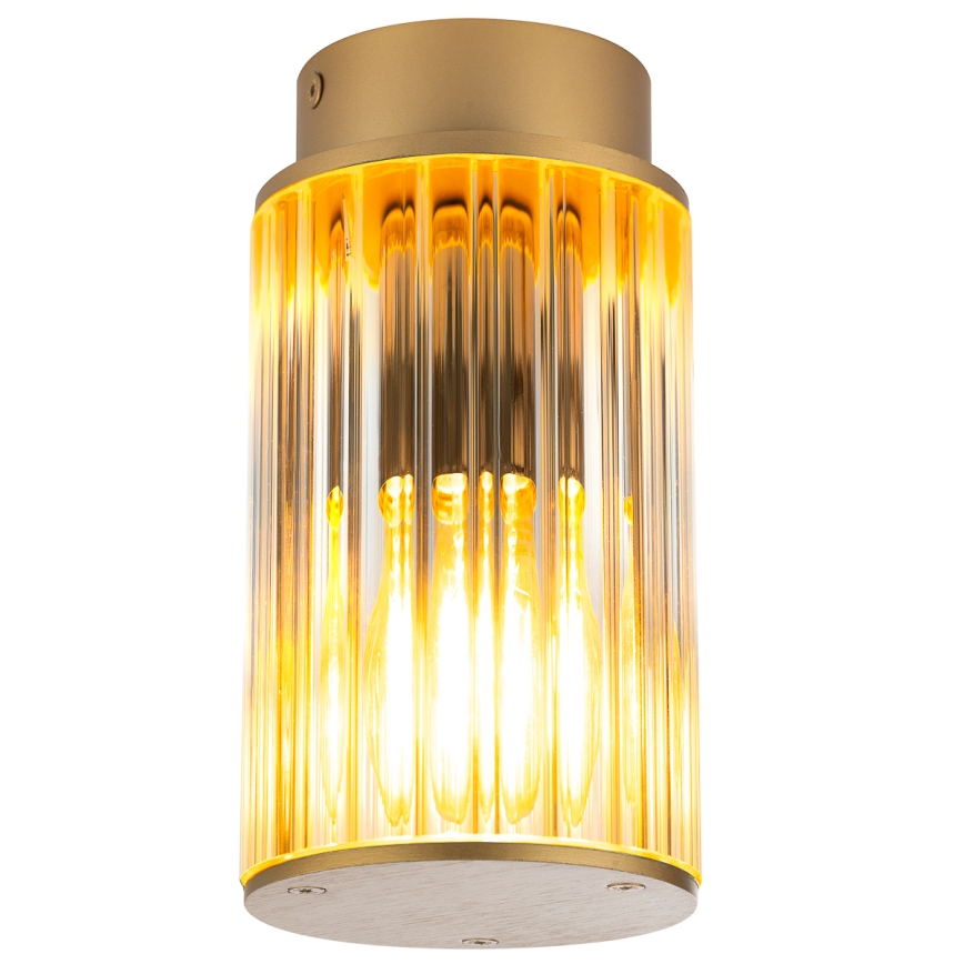 Argon 8774 - Plafoniera da esterno NORFOLK 1xE27/15W/230V IP44 oro