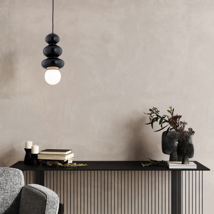 Argon 8788 - Lampadario da bagno su filo ORLANDO PLUS 1xG9/6W/230V IP44 nero