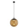 Argon 8831 - Hängeleuchte SACRAMENTO 1xGX53/8W/230V braun/rauchig