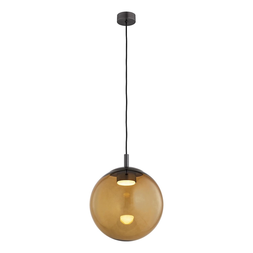 Argon 8831 - Lampadario a sospensione con filo SACRAMENTO 1xGX53/8W/230V marrone/fumé