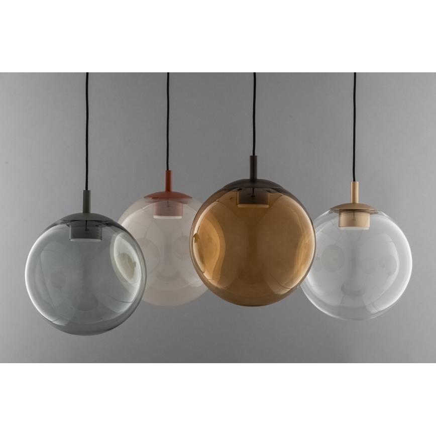 Argon 8831 - Lampadario a sospensione con filo SACRAMENTO 1xGX53/8W/230V marrone/fumé