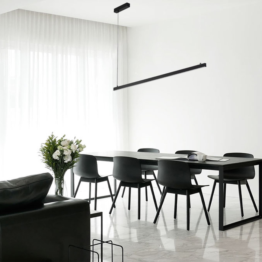 Argon 8835 - Lampadario LED a sospensione con filo MIAMI LED/37W/230V 3000K nero