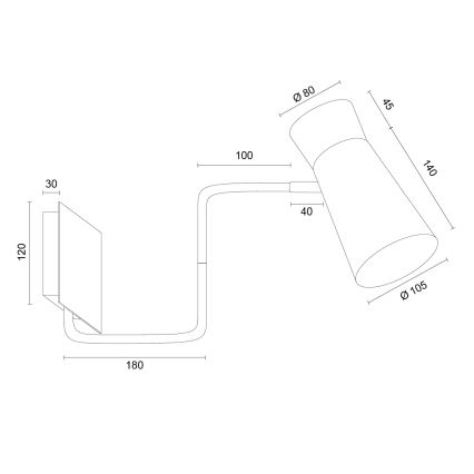 Argon 8881 - Lampada da parete LORD 1xE14/7W/230V viola