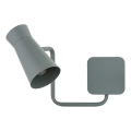 Argon 8883 - Lampada da parete LORD 1xE14/7W/230V grigia