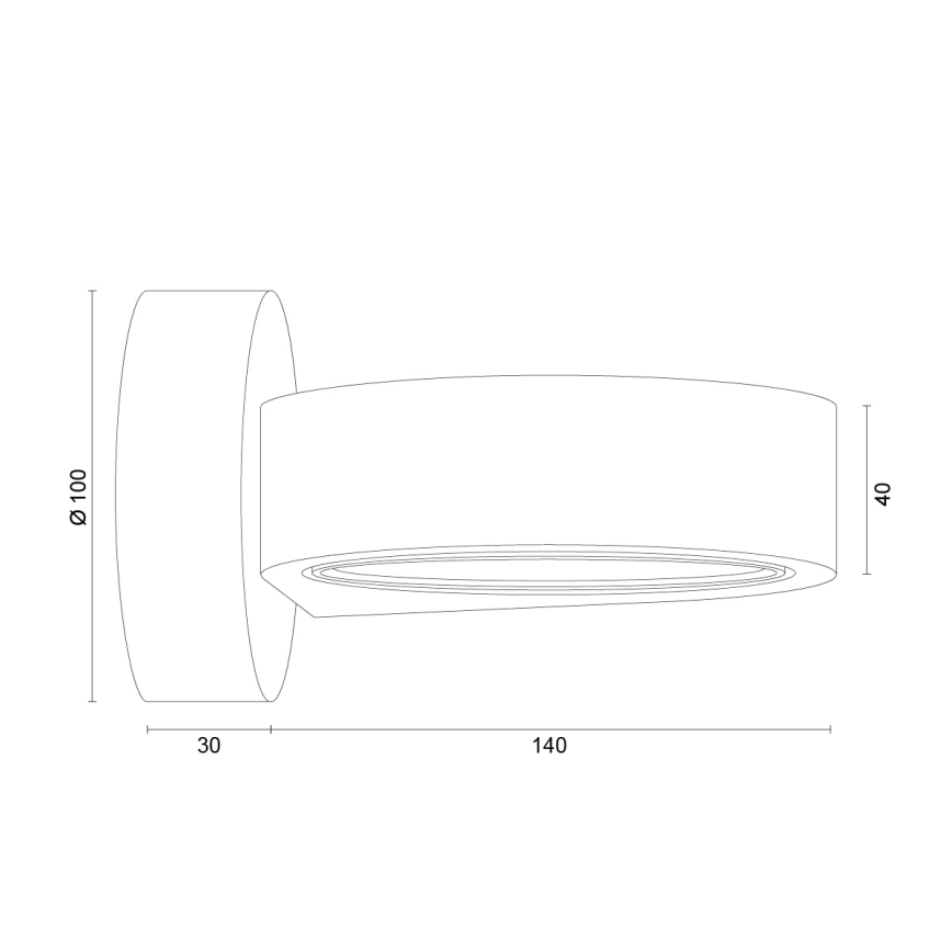 Argon 8898 - Applique da parete LOTUS 1xGX53/12W/230V grigio