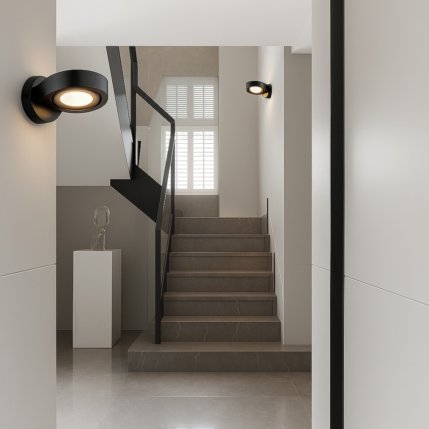 Argon 8900 - Wandleuchte LOTUS 1xGX53/12W/230V schwarz