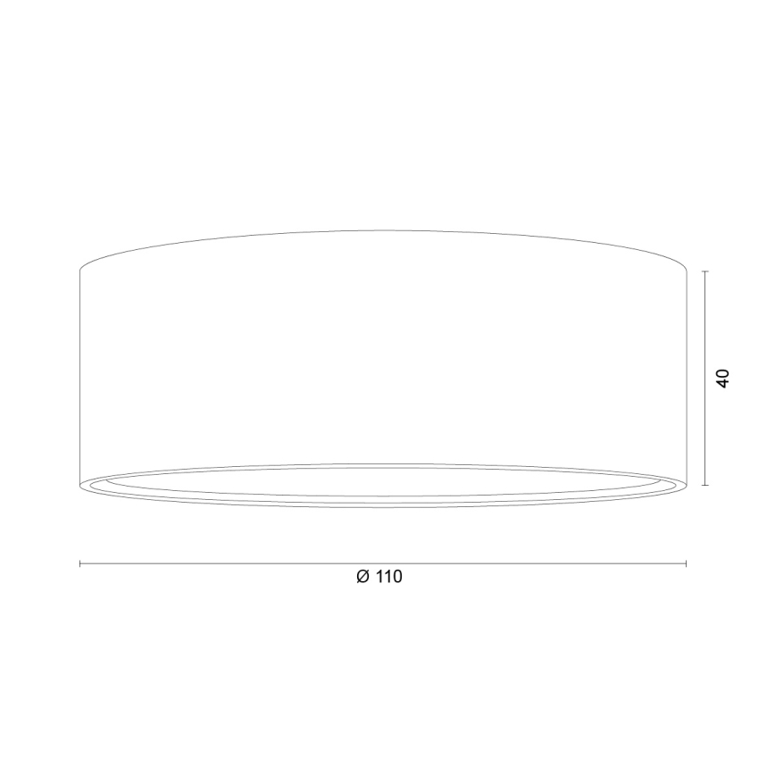 Argon 8905 - Plafonnier ELORA 1xGX53/7W/230V Ø 11 cm noir