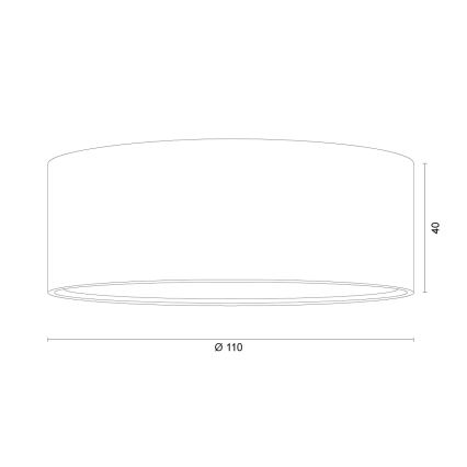 Argon 8916 - Plafonnier ELORA 1xGX53/7W/230V Ø 11 cm terre cuite
