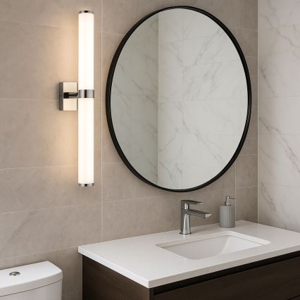 Argon 8925 - Lampada LED per specchio da bagno BATUMI, 24W, 230V, 3000K, IP44, cromo lucido