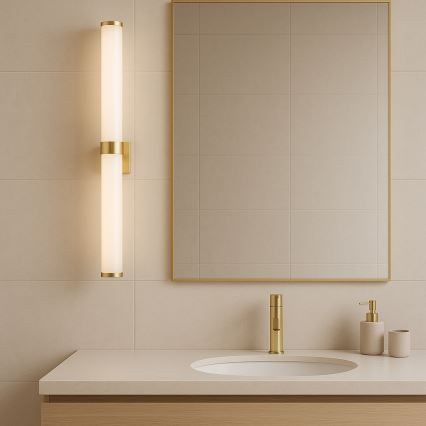 Argon 8926 - Éclairage miroir LED pour salle de bains BATUMI LED/24W/230V 3000K IP44 doré