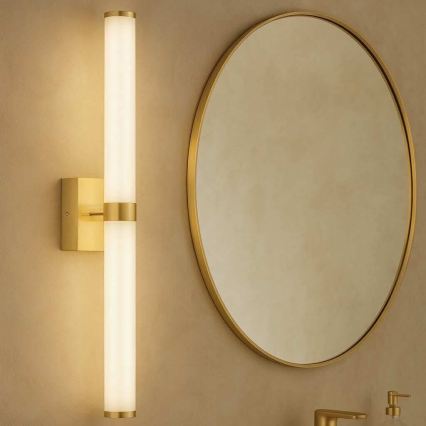 Argon 8926 - Éclairage miroir LED pour salle de bains BATUMI LED/24W/230V 3000K IP44 doré