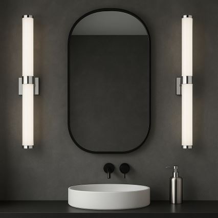 Argon 8928 - Éclairage LED pour miroir de salle de bains BATUMI LED/24W/230V 3000K IP44 chrome mat