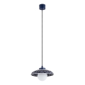 Argon 8948 - Lampada a sospensione su cavo BOLL 1xG9/6W/230V blu