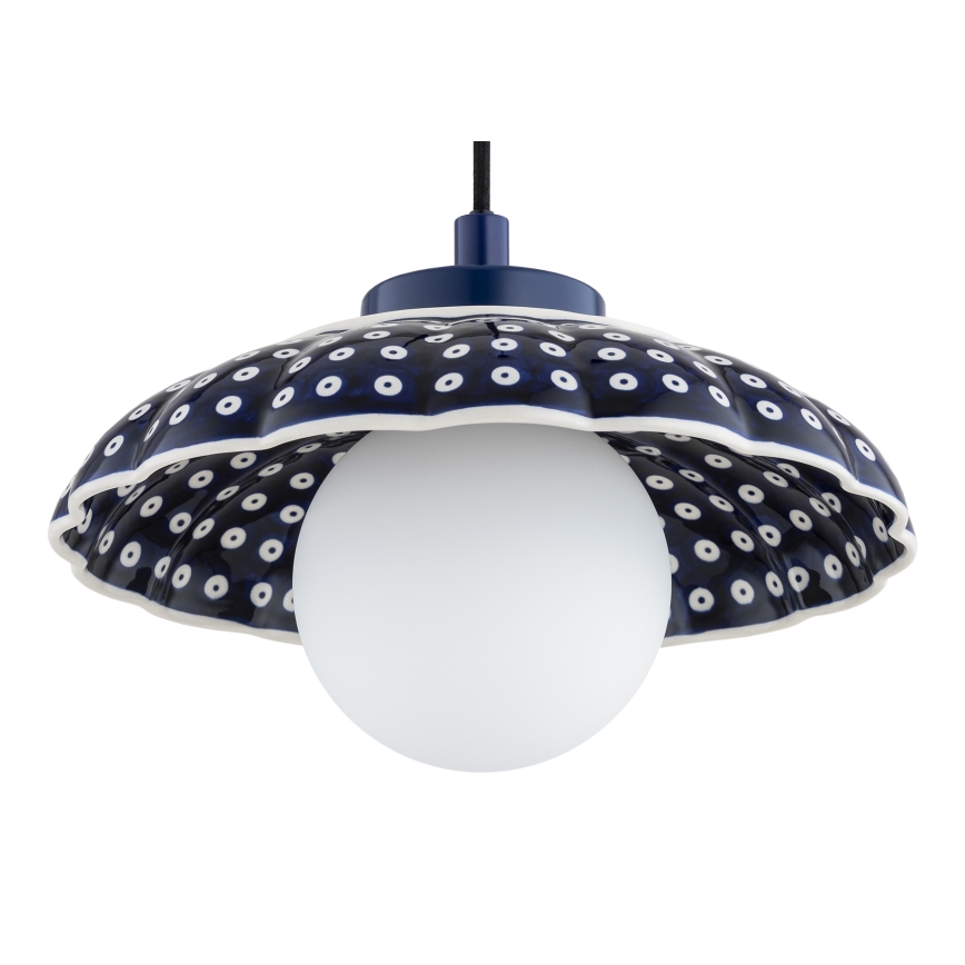Argon 8948 - Pendelleuchte BOLL mit Kabelaufhängung 1xG9/6W/230V blau