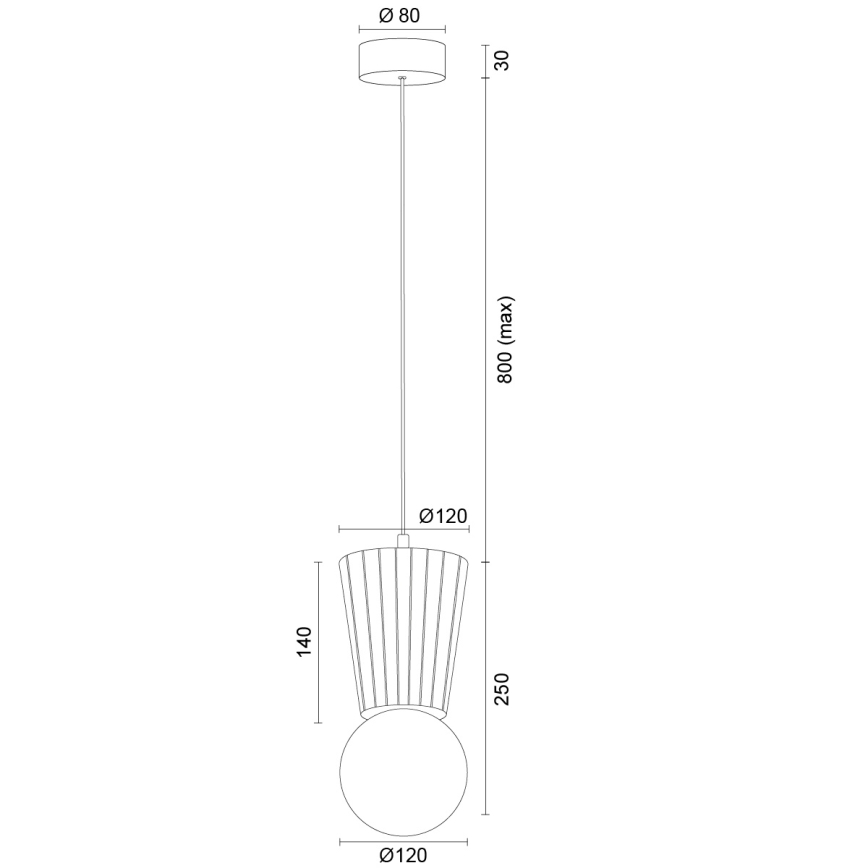 Argon 8951 - Lampadario a sospensione per bagno VOLANTE su cavo 1xG9/6W/230V IP44 beige