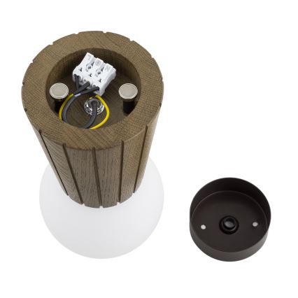 Argon 8974 - Badezimmer-Deckenleuchte VOLANTE 1xG9/6W/230V IP44 Ø 12 cm braun