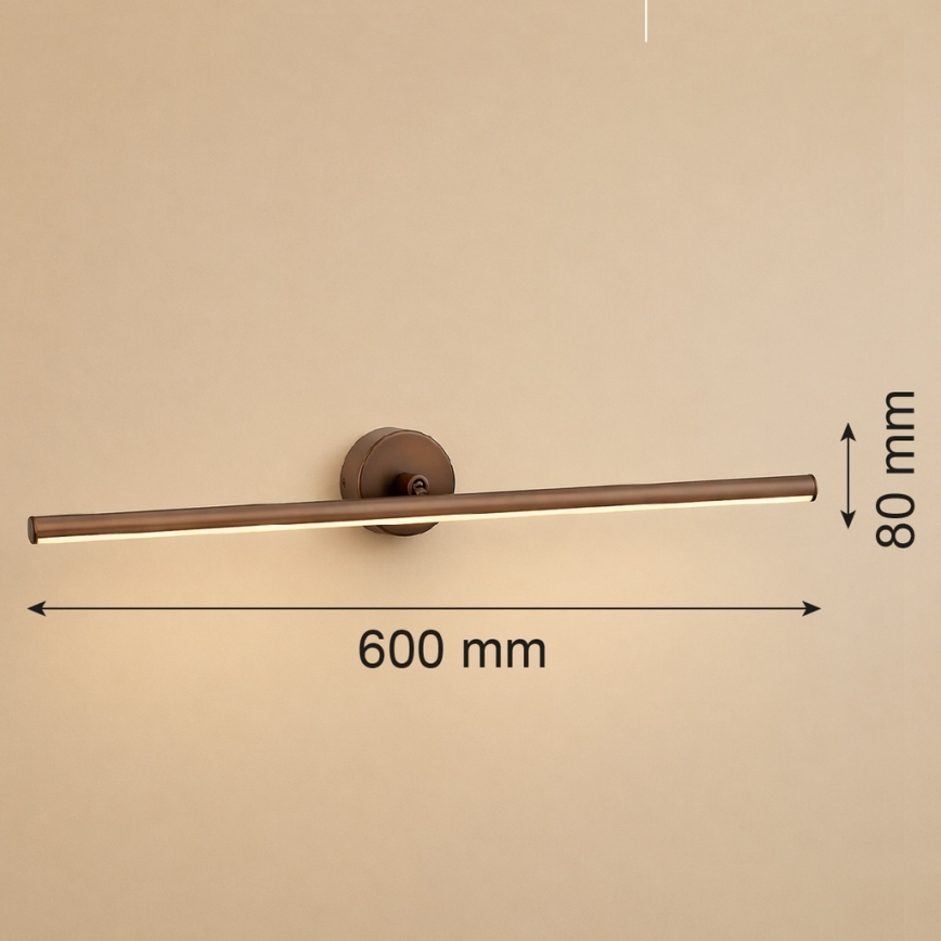 Argon 8995 - LED-Bilderleuchte MIRI LED/10,8W/230V 3000K 60 cm braun