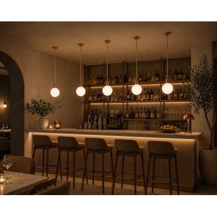 Argon 9006 - Lampada da esterno a sospensione con cavo ORE 1xG9/6W/230V IP44 in rame