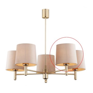 Argon - Paralume di ricambio per lampadario e applique PONTE E27 beige