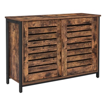 Armadietto con porte scorrevoli FIRA marrone/nero
