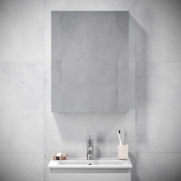 Armadietto da bagno con specchio KENWOOD 65x50 cm bianco