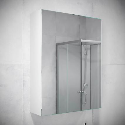 Armadietto da bagno con specchio KENWOOD 65x50 cm bianco