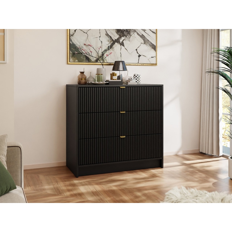 Armadietto TIRENO 75x80 cm nero