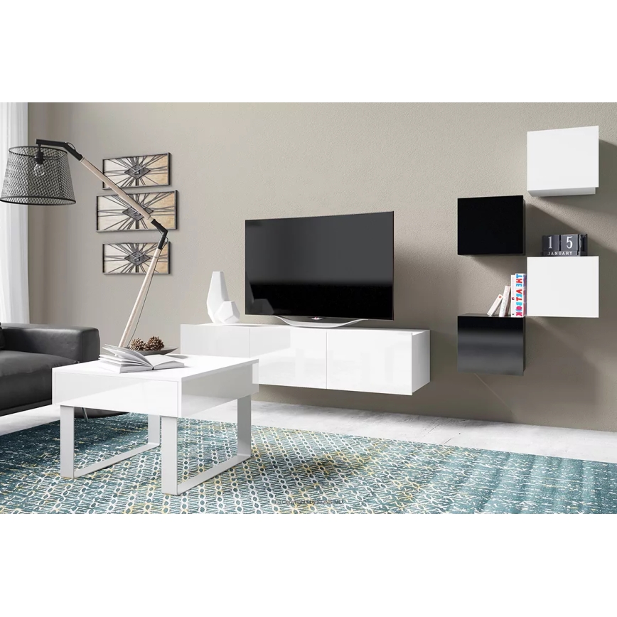 Armadio a muro PAVO 34x34 cm bianco lucido