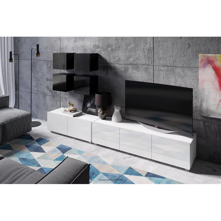 Armadio a muro PAVO 34x34 cm nero lucido