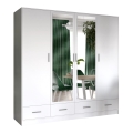 Armadio con specchio SANNA 200x215 cm bianco