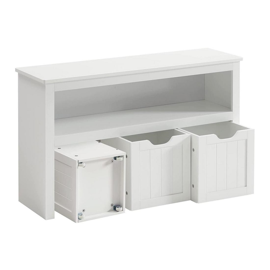 Armoire à étagères SORELL blanche