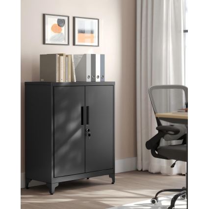 Armoire de bureau KAZE 80 x 40 cm noire