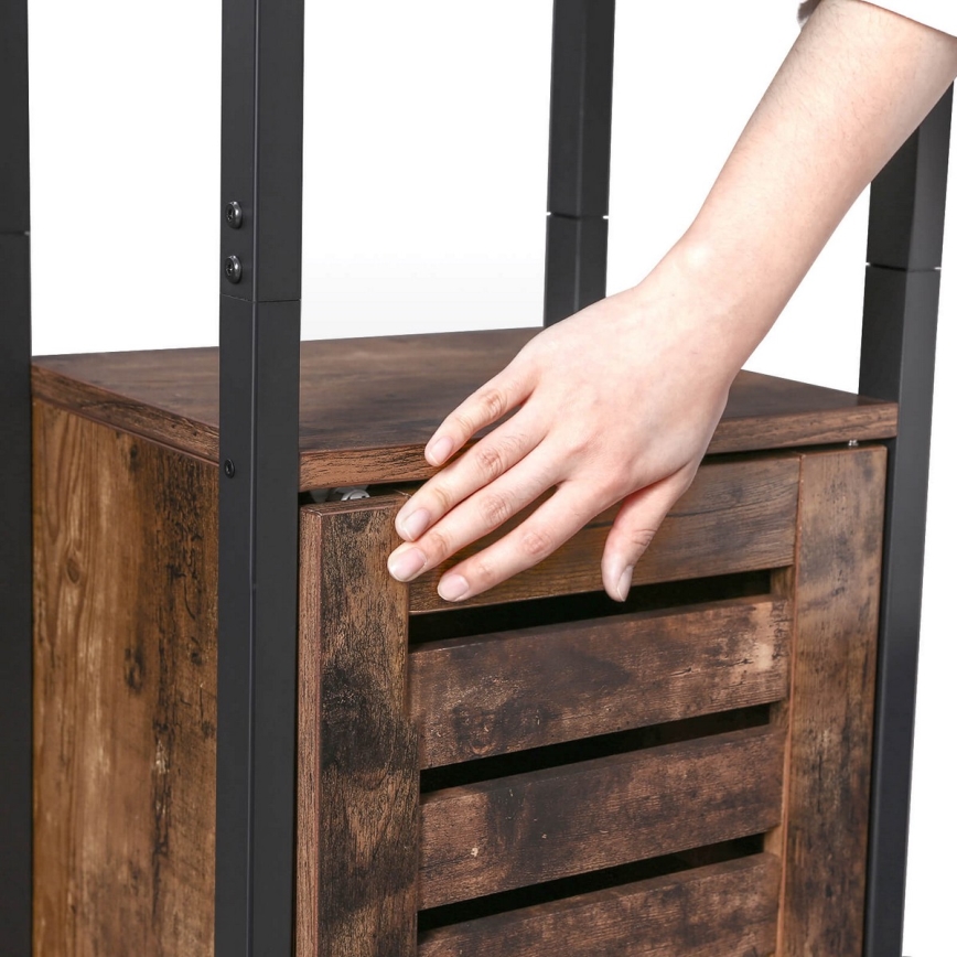 Armoire FIRA marron/noir