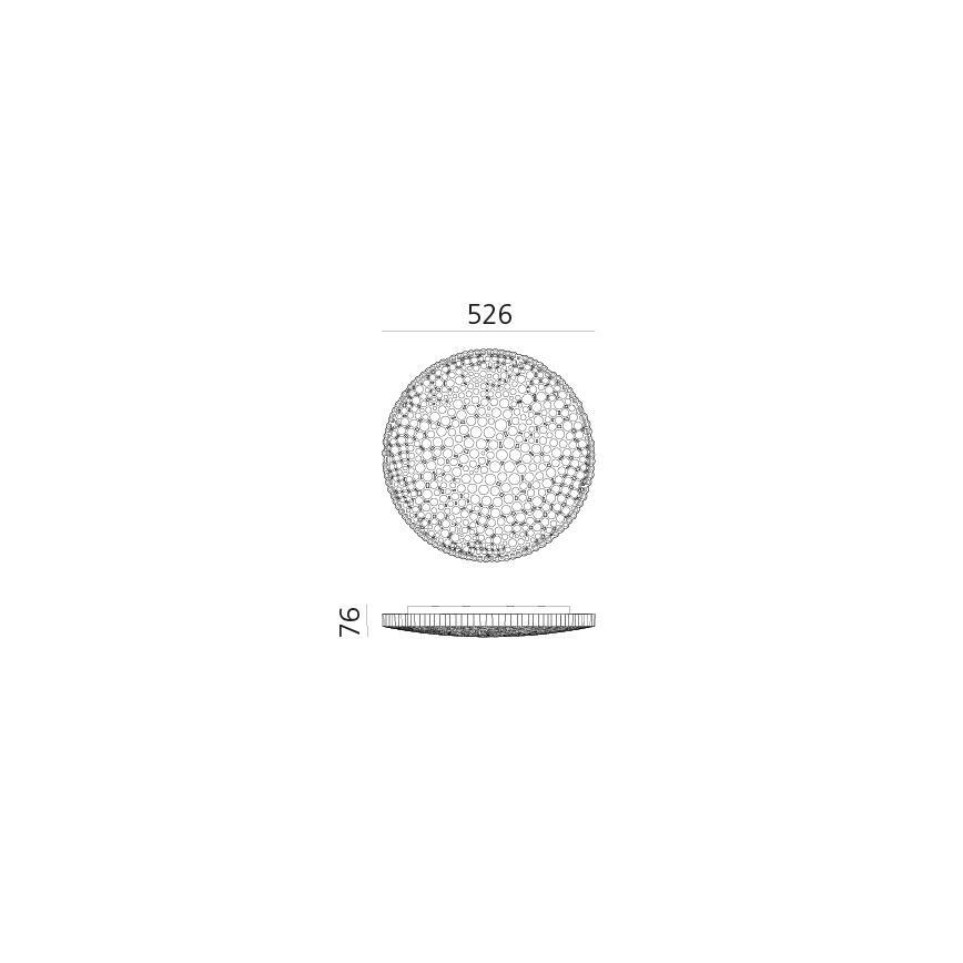 Artemide 0210010APP - Plafoniera LED dimmerabile CALIPSO LED/50W/230V 3000K