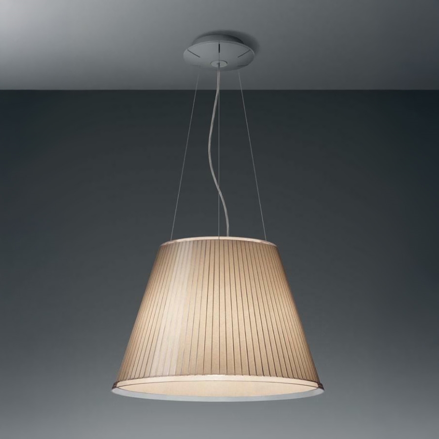 Artemide 1124020A - Lampadario a sospensione con filo CHOOSE MEGA 3xE27/12W/230V diametro 55 cm beige