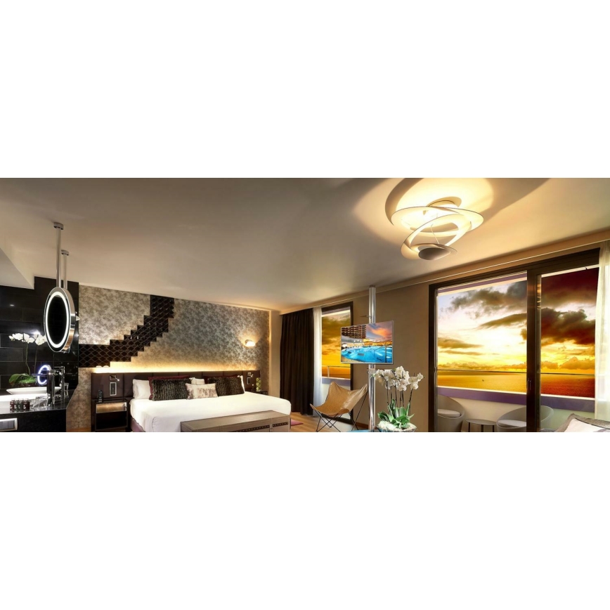 Artemide 1255110A - Plafoniera LED dimmerabile PIRCE LED/44W/230V 3000K bianco