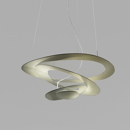 Artemide 1256120A - Lampadario a sospensione con filo LED dimmerabile PIRCE LED/44W/230V 3000K oro
