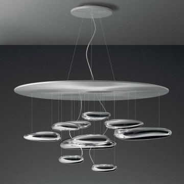 Artemide 1367110A - Lampadario a sospensione con filo LED dimmerabile MERCURY LED/58W/230V 3000K
