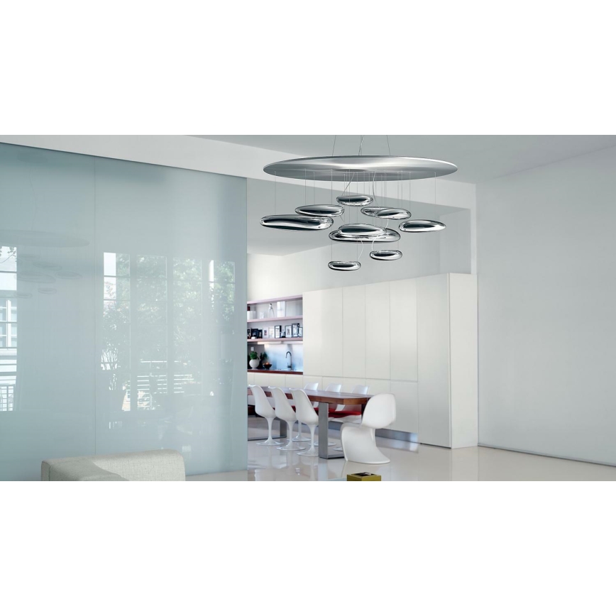 Artemide 1367110A - Lampadario a sospensione con filo LED dimmerabile MERCURY LED/58W/230V 3000K