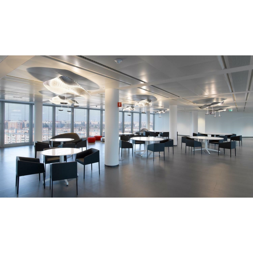 Artemide 1513010A - Lampadario a sospensione con filo COSMIC ANGELO 2xR7s/11W/230V cromo lucido
