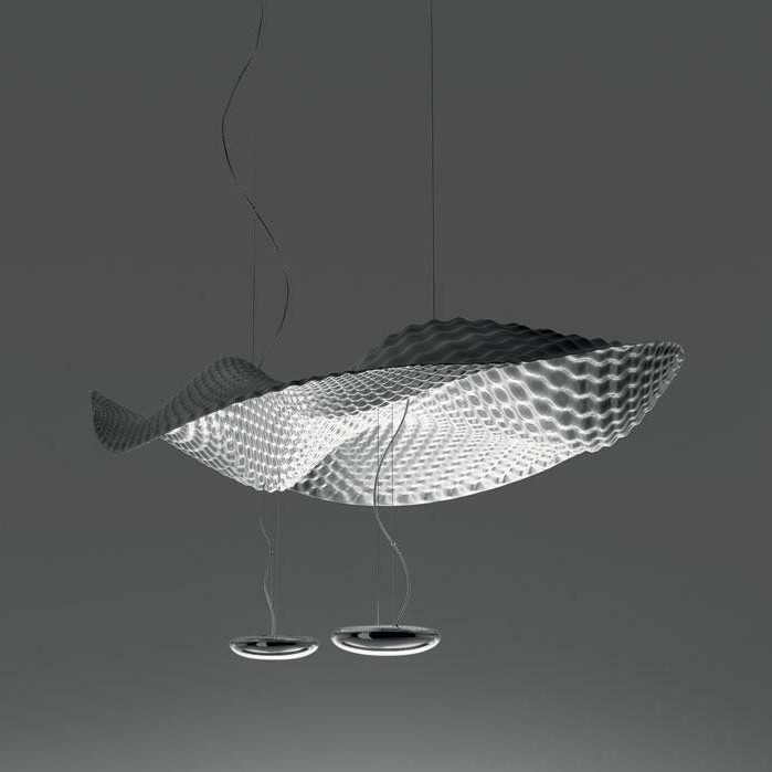 Artemide 1513010A - Lampadario a sospensione con filo COSMIC ANGELO 2xR7s/11W/230V cromo lucido