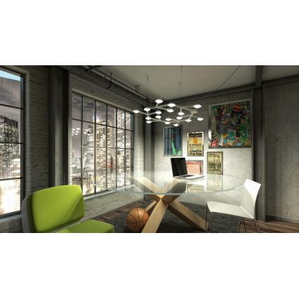 Artemide 1575050APP - Lampadario a sospensione con filo LED dimmerabile NET LED/43W/230V diametro 65 cm 3000K