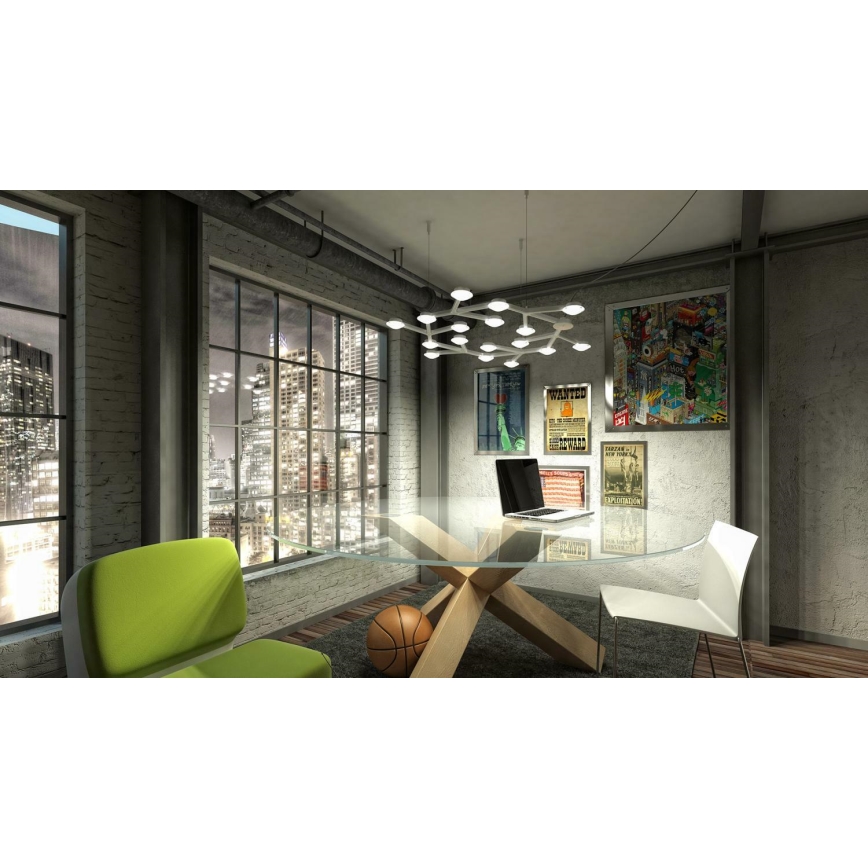 Artemide 1575050APP - Lampadario a sospensione con filo LED dimmerabile NET LED/43W/230V diametro 65 cm 3000K